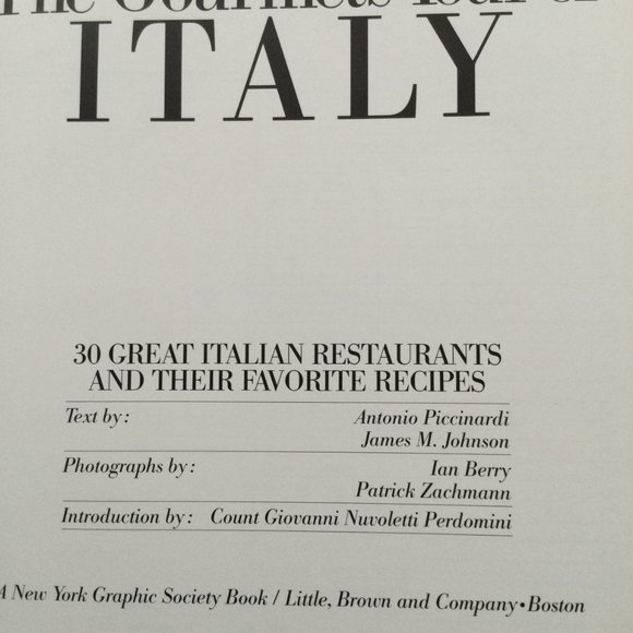ITALIAN GOURMET COOKBOOK  Vintage 1987 1st Edition - Picture 5 of 11
